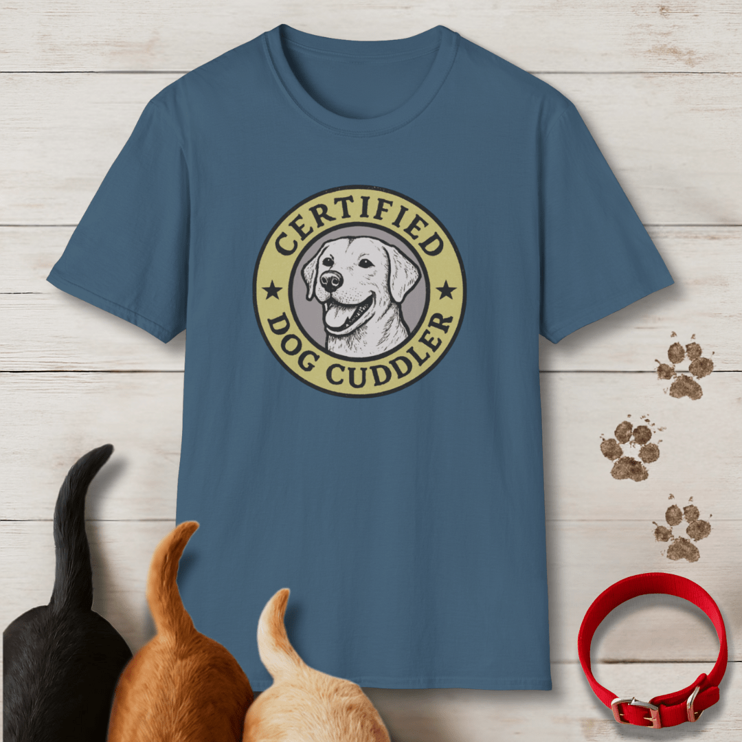 Certified Dog Cuddler T-Shirt - Tailwags Unlimited