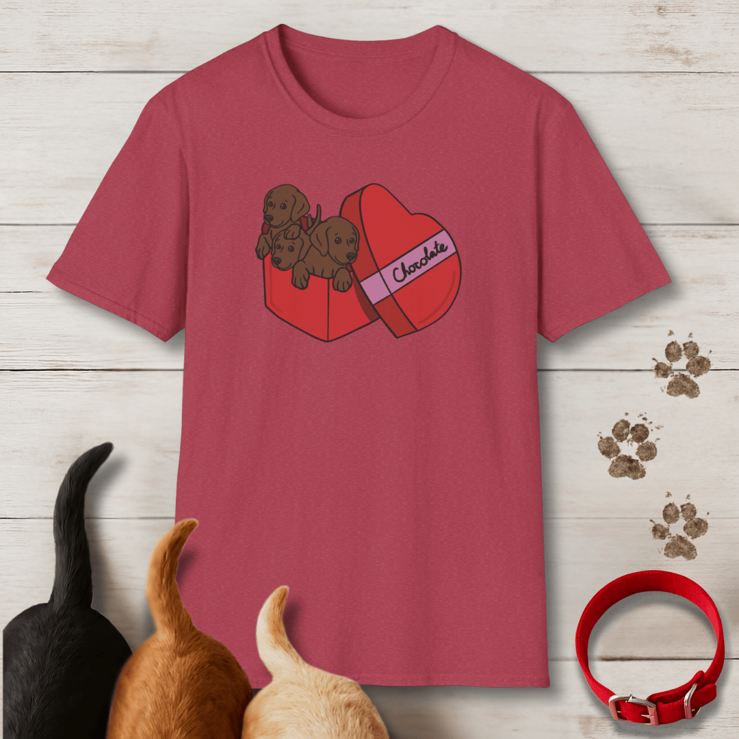 Box of Chocolates T-Shirt - Tailwags Unlimited