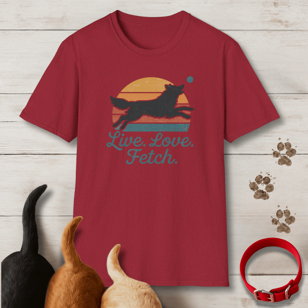 Live Love Fetch T-Shirt - Tailwags Unlimited