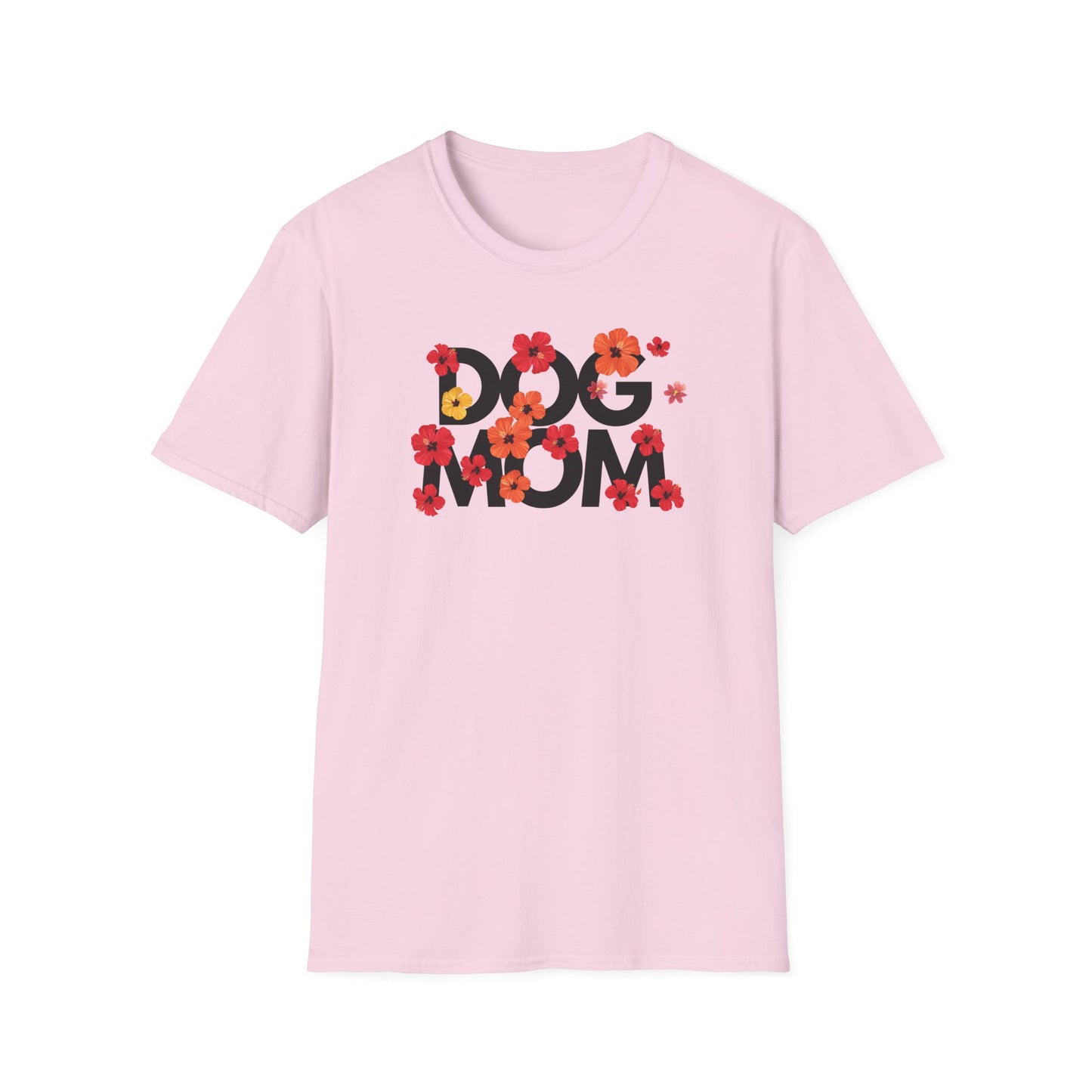 Hibiscus Dog Mom T-Shirt