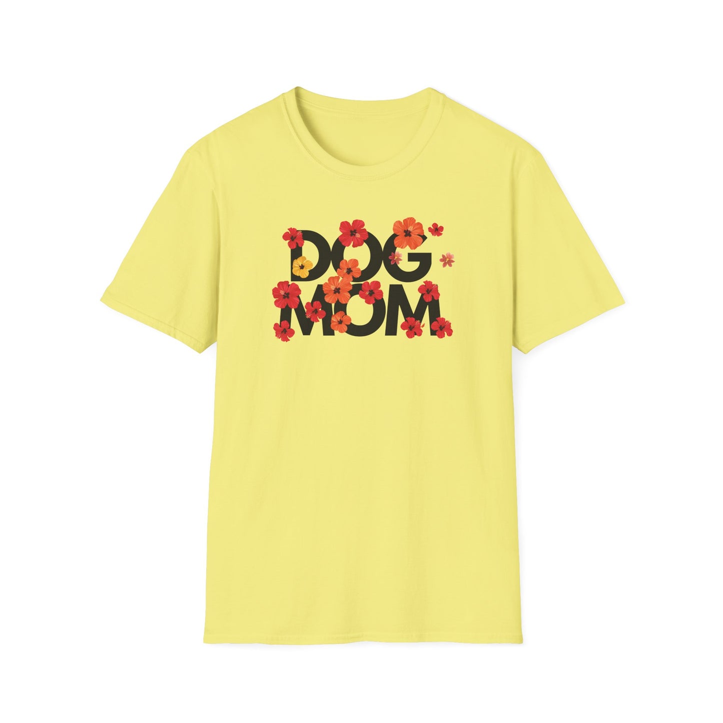 Hibiscus Dog Mom T-Shirt