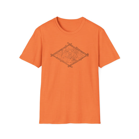 Camping Pup (No Color) T-Shirt