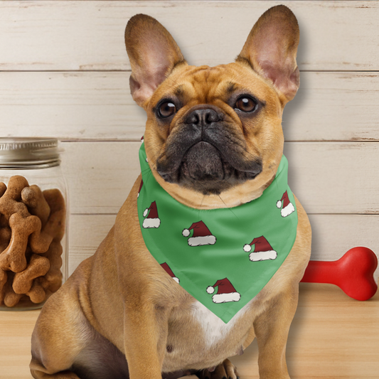 Santa Hat Dog Bandana