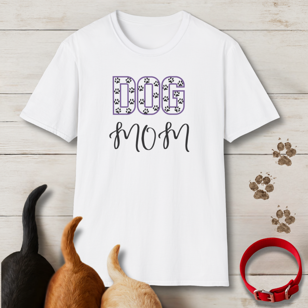 Paw Print Dog Mom T-Shirt
