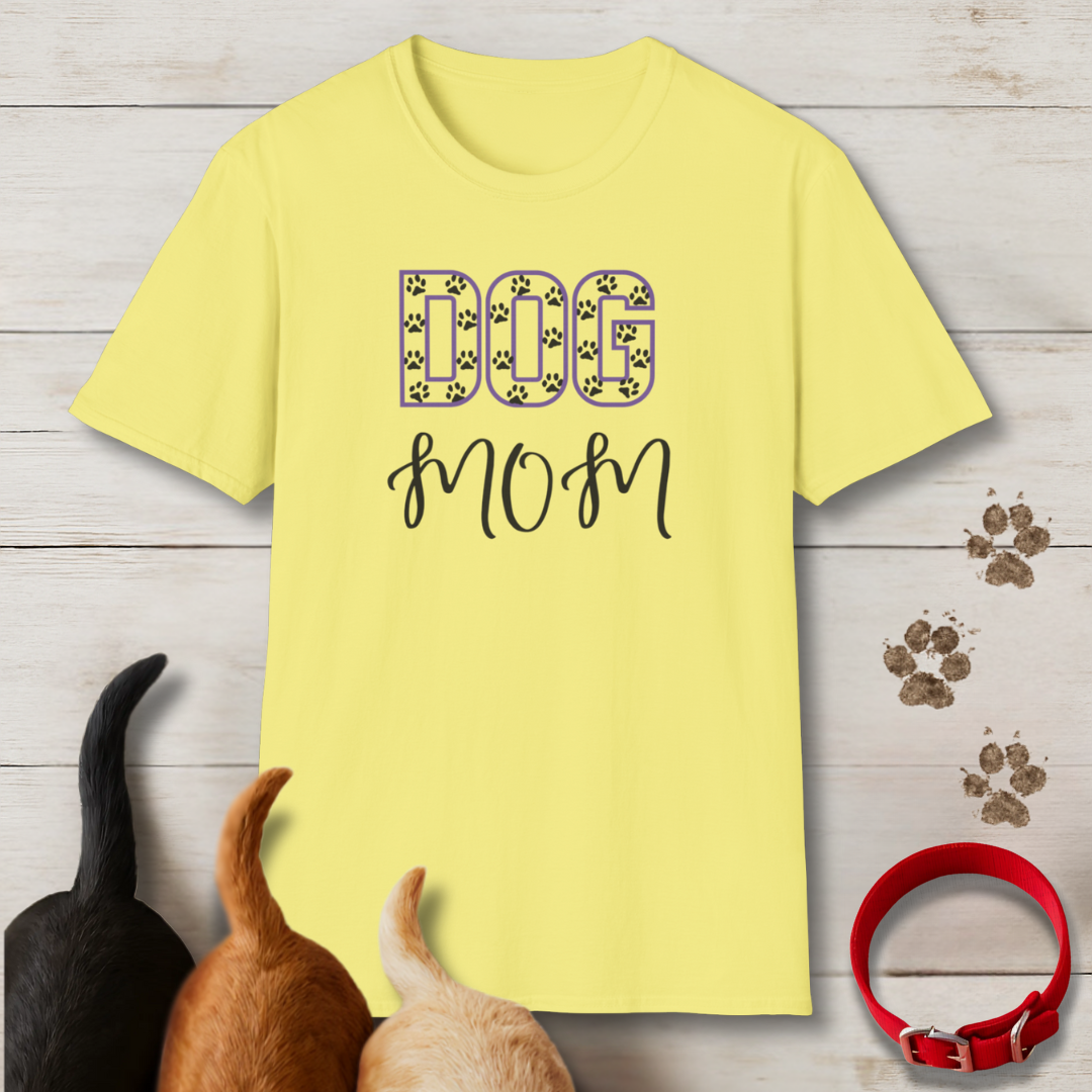 Paw Print Dog Mom T-Shirt