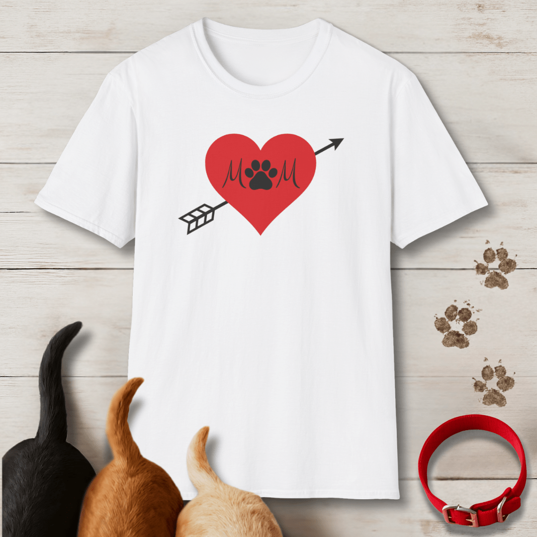 Mom Heart Tattoo T-Shirt - Tailwags Unlimited