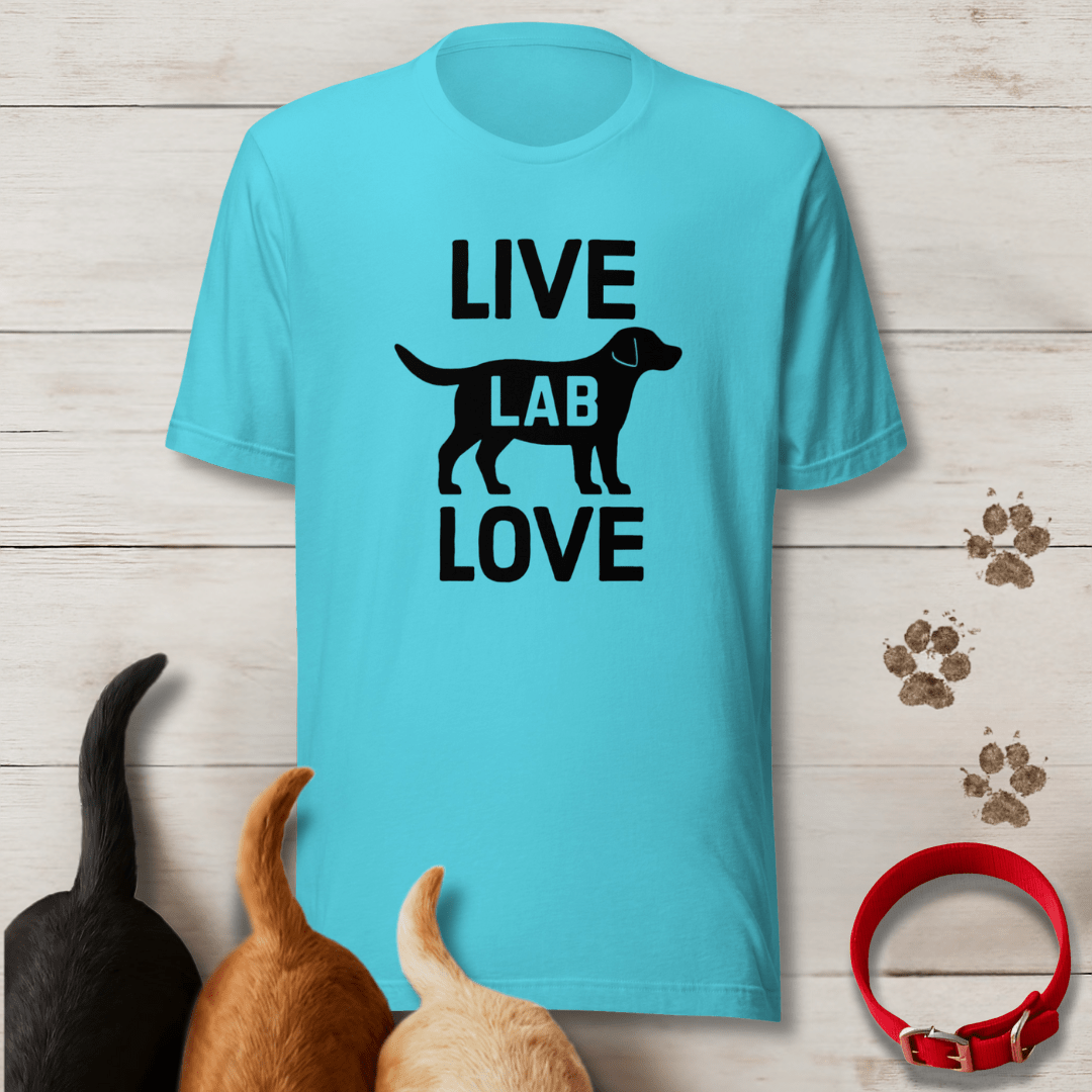 Live Lab Love T-Shirt - Tailwags Unlimited
