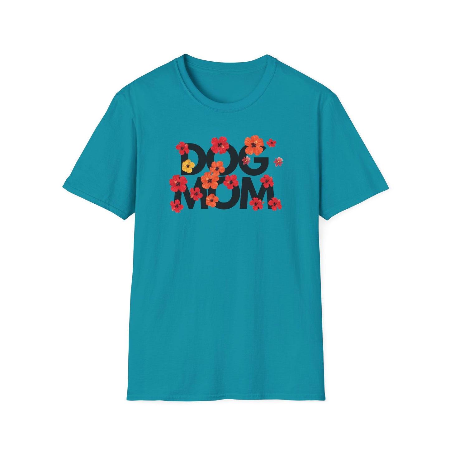 Hibiscus Dog Mom T-Shirt