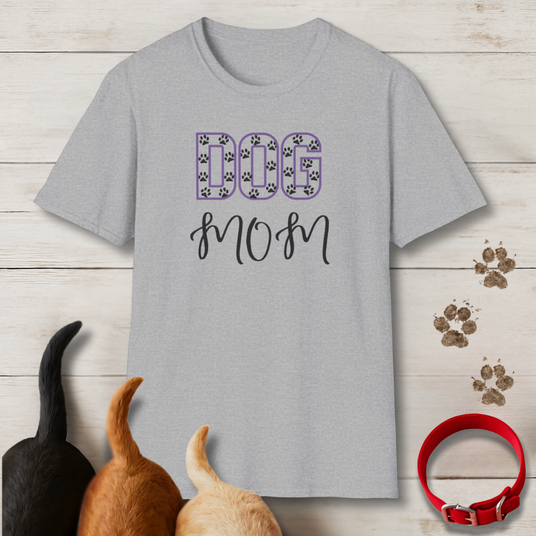 Paw Print Dog Mom T-Shirt
