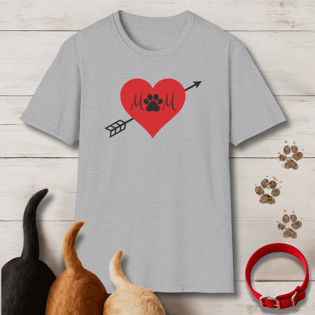 Mom Heart Tattoo T-Shirt - Tailwags Unlimited