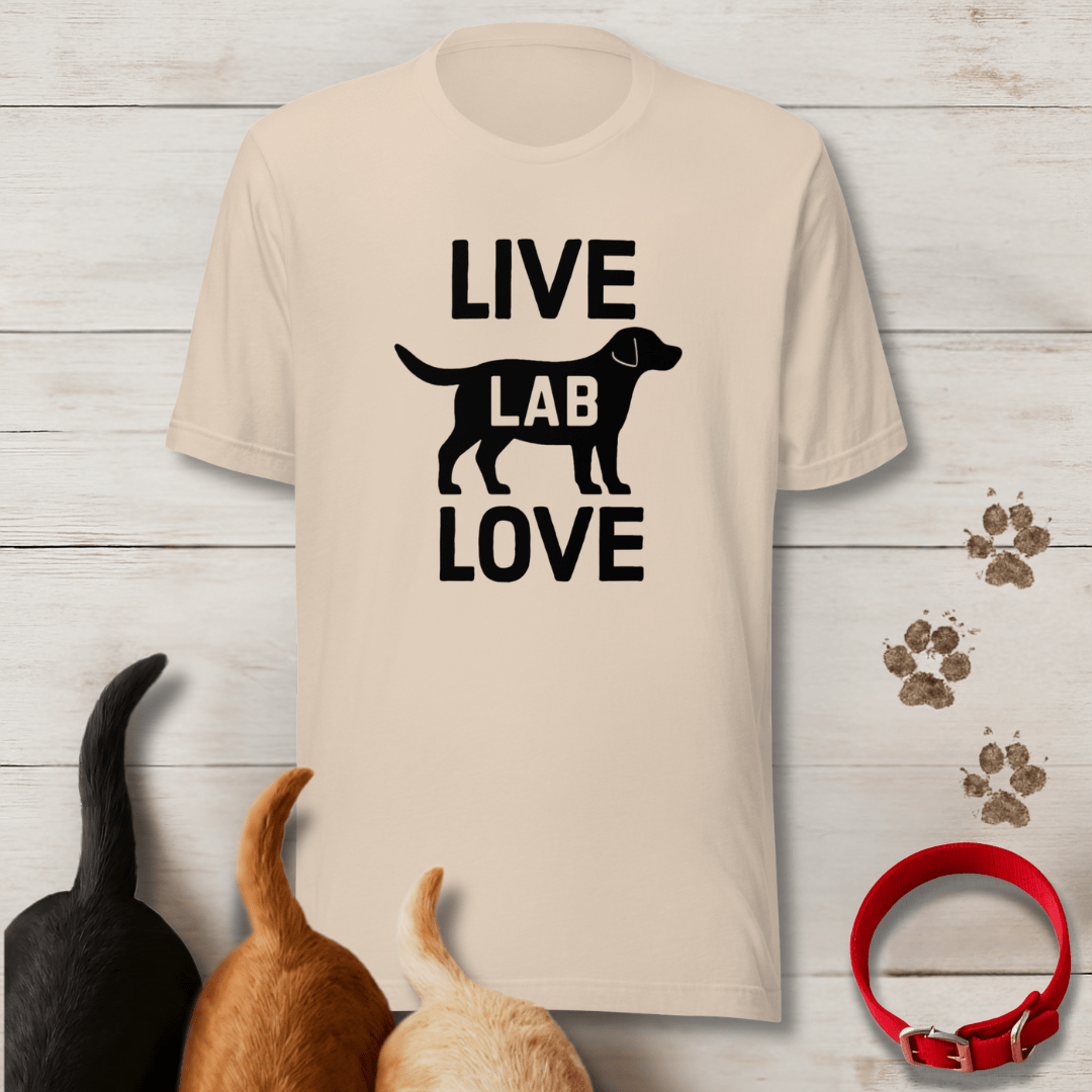 Live Lab Love T-Shirt - Tailwags Unlimited