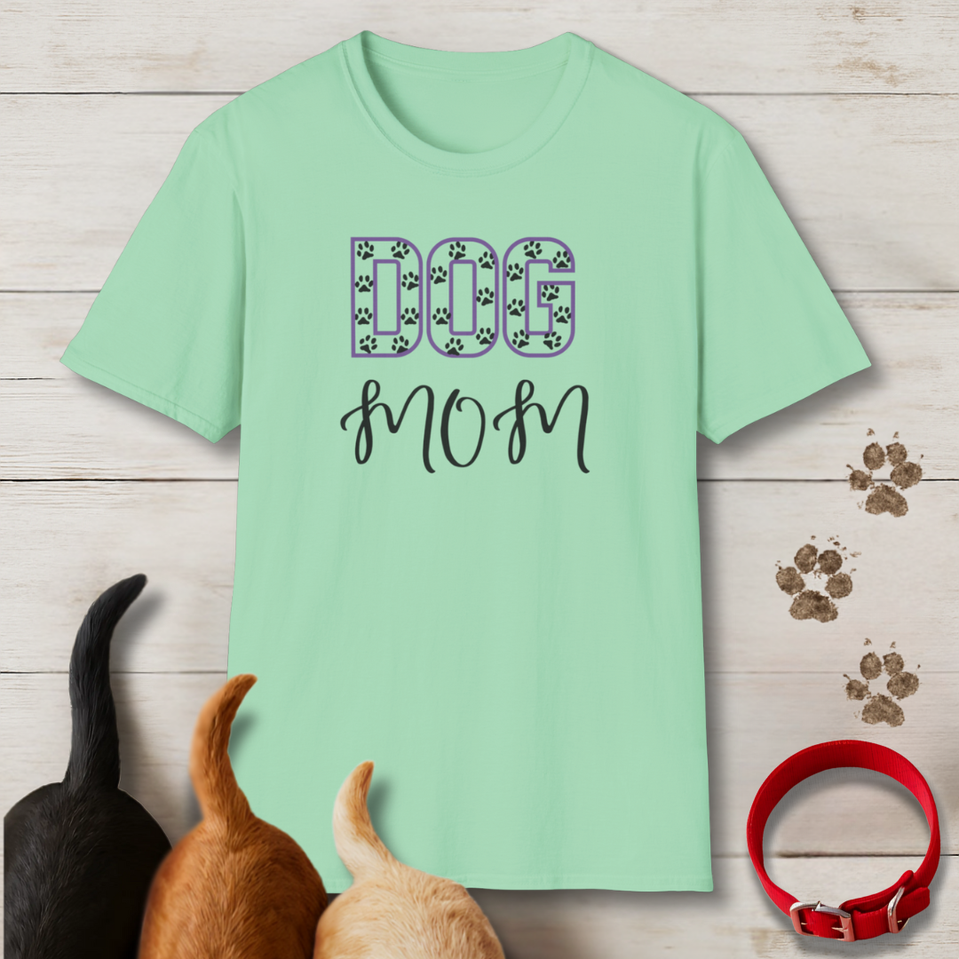Paw Print Dog Mom T-Shirt
