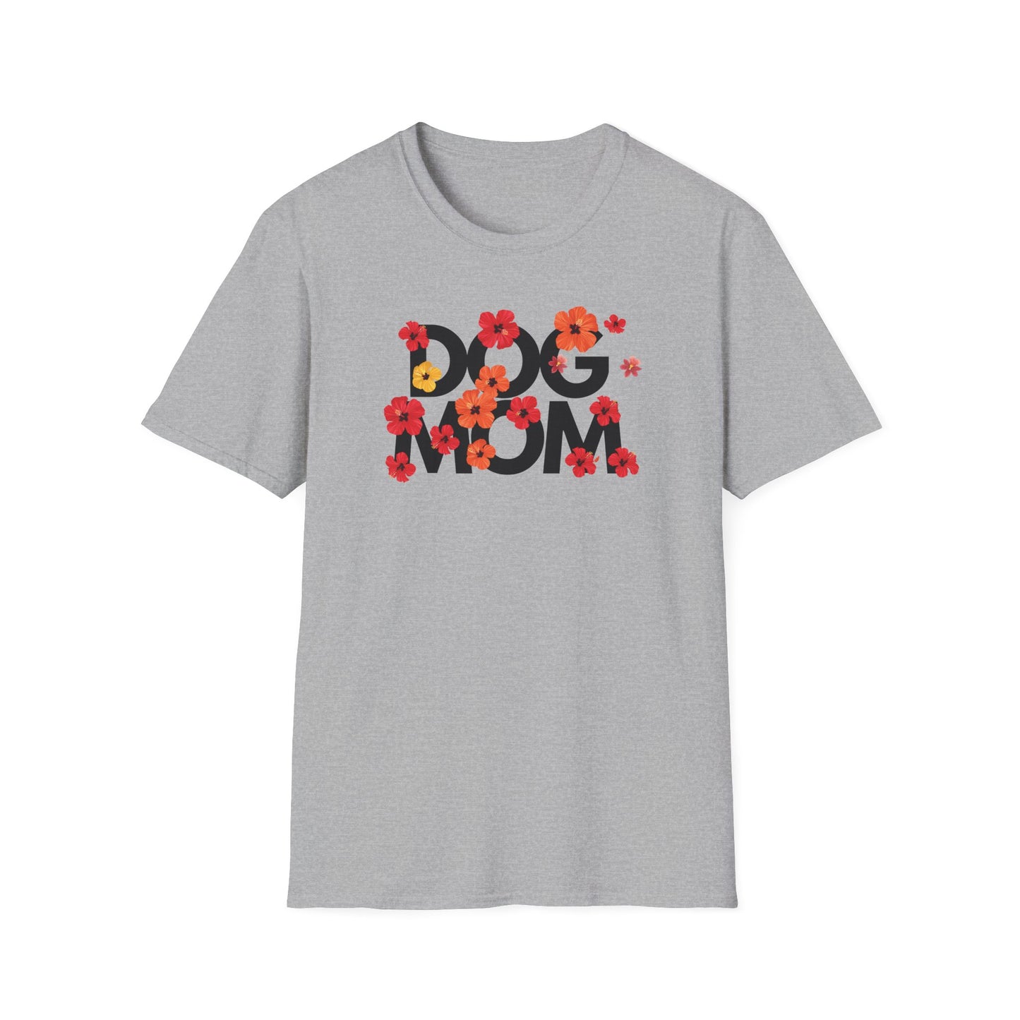 Hibiscus Dog Mom T-Shirt