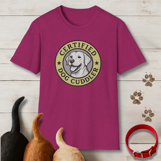 Certified Dog Cuddler T-Shirt