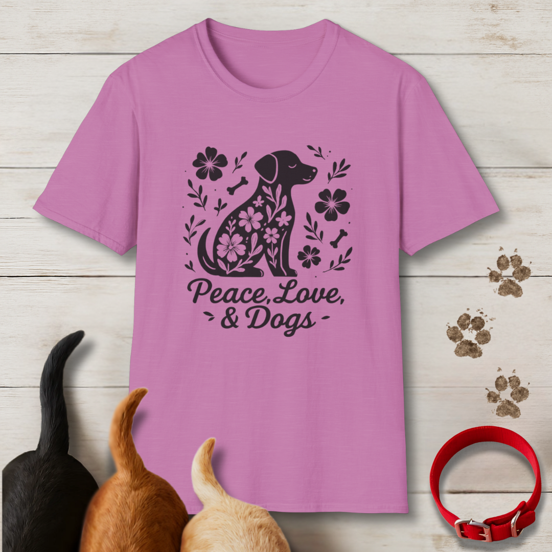 Peace, Love, & Dogs T-Shirt