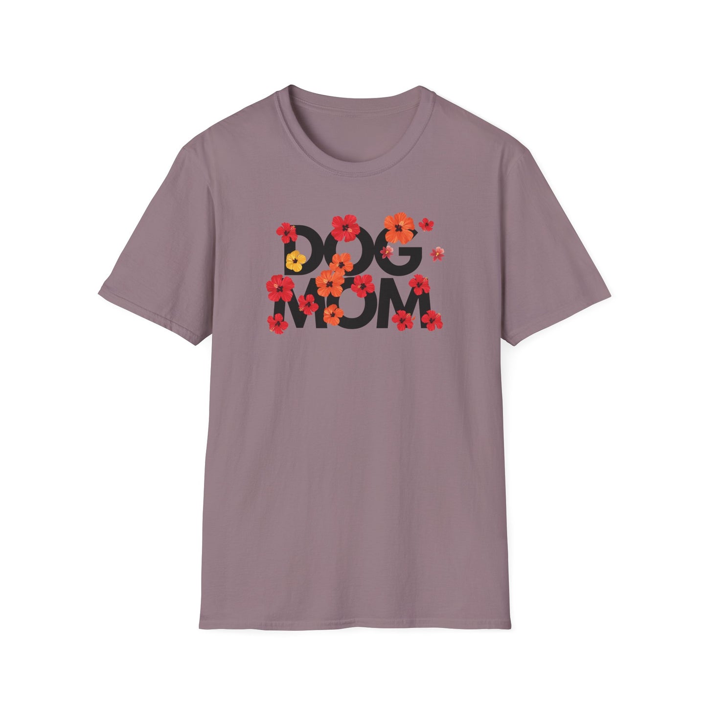 Hibiscus Dog Mom T-Shirt