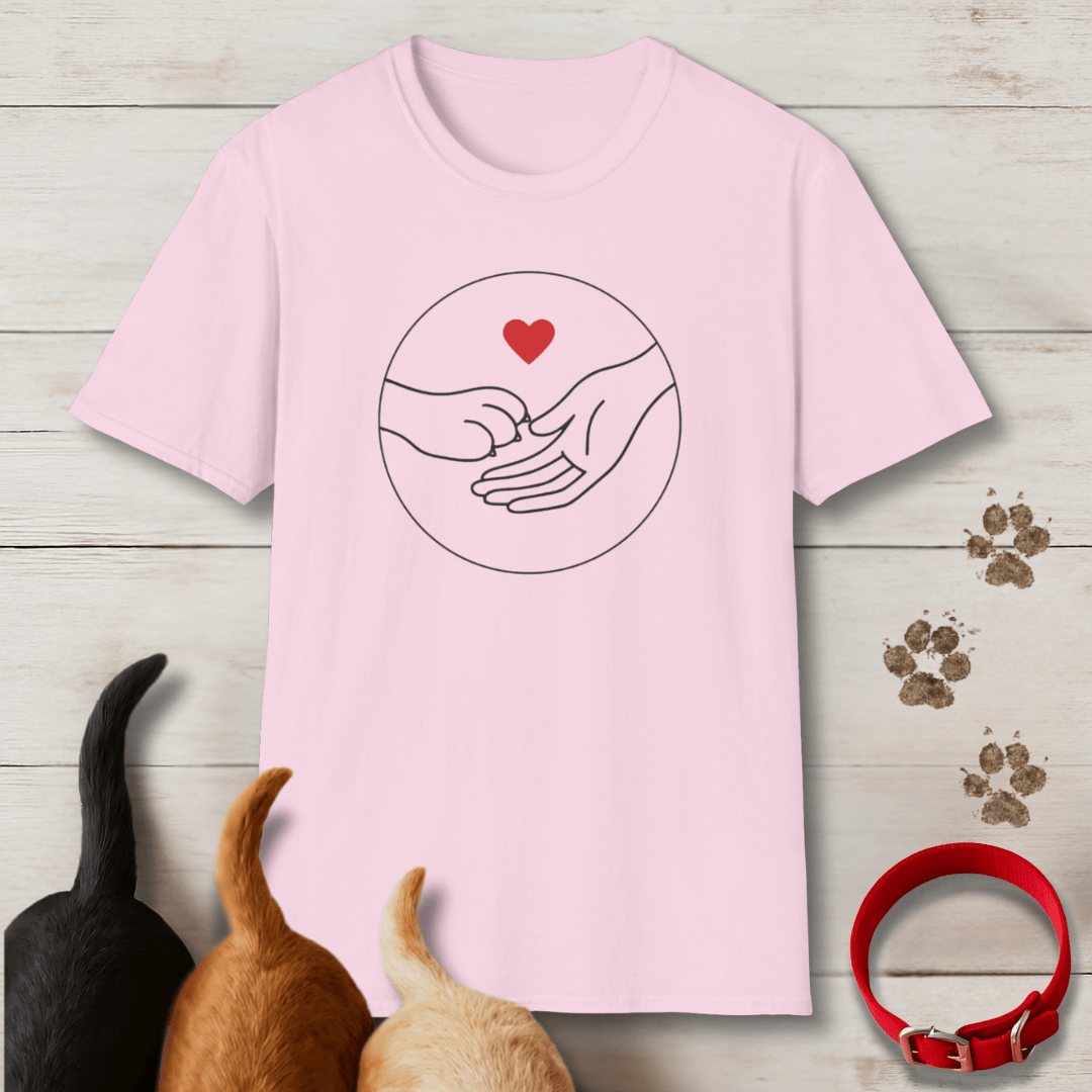 Paw in Hand T-Shirt - Tailwags Unlimited