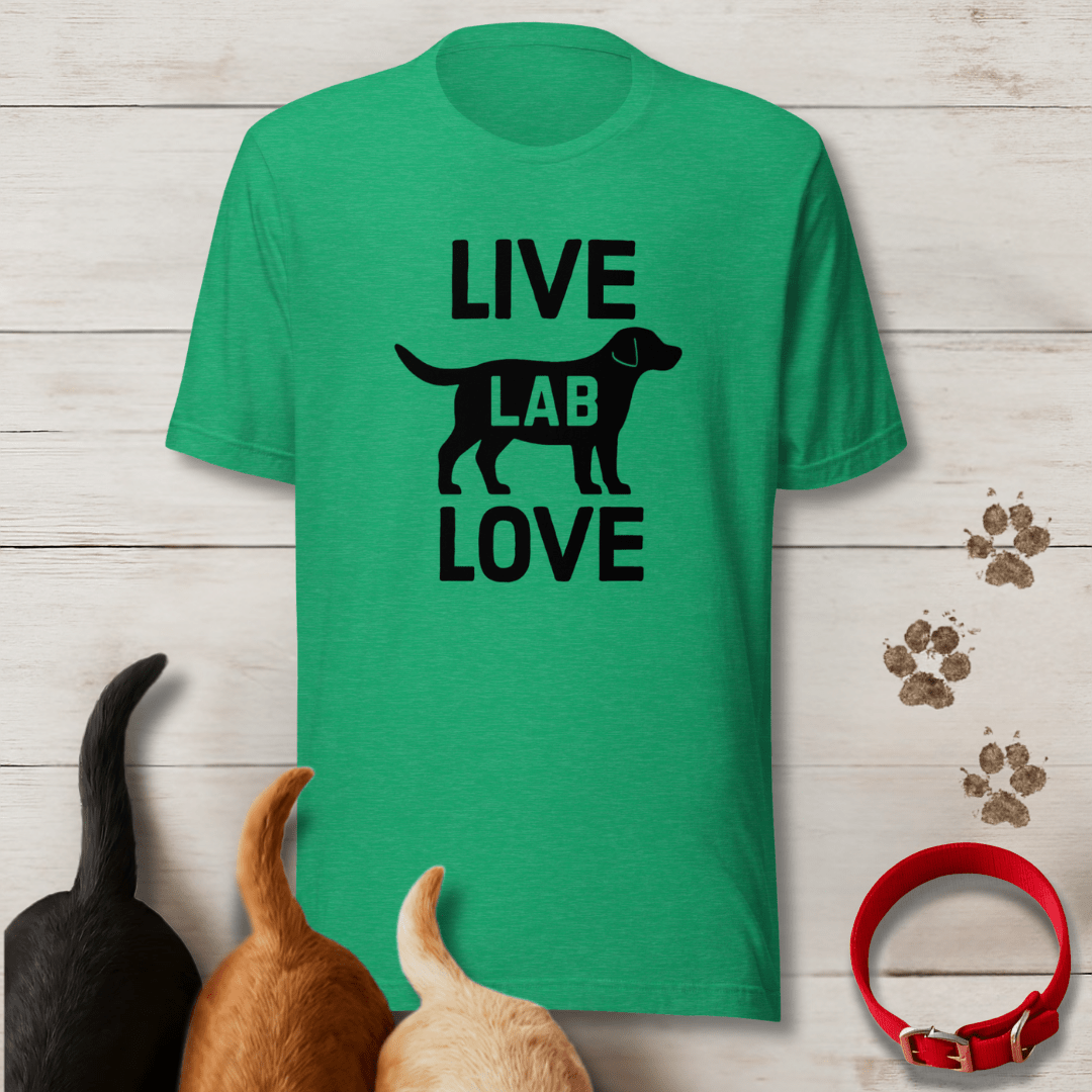 Live Lab Love T-Shirt - Tailwags Unlimited