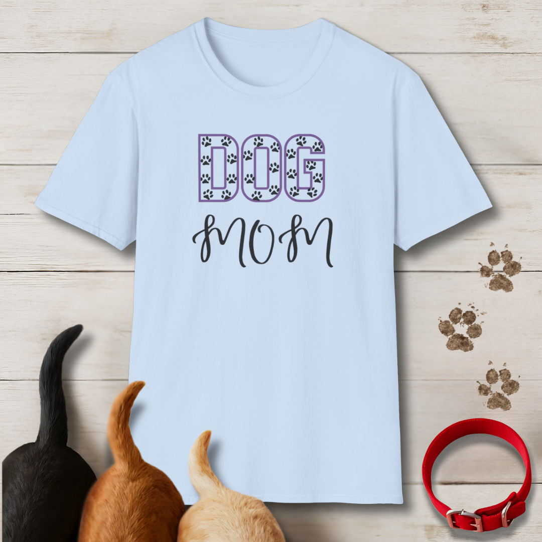 Paw Print Dog Mom T-Shirt