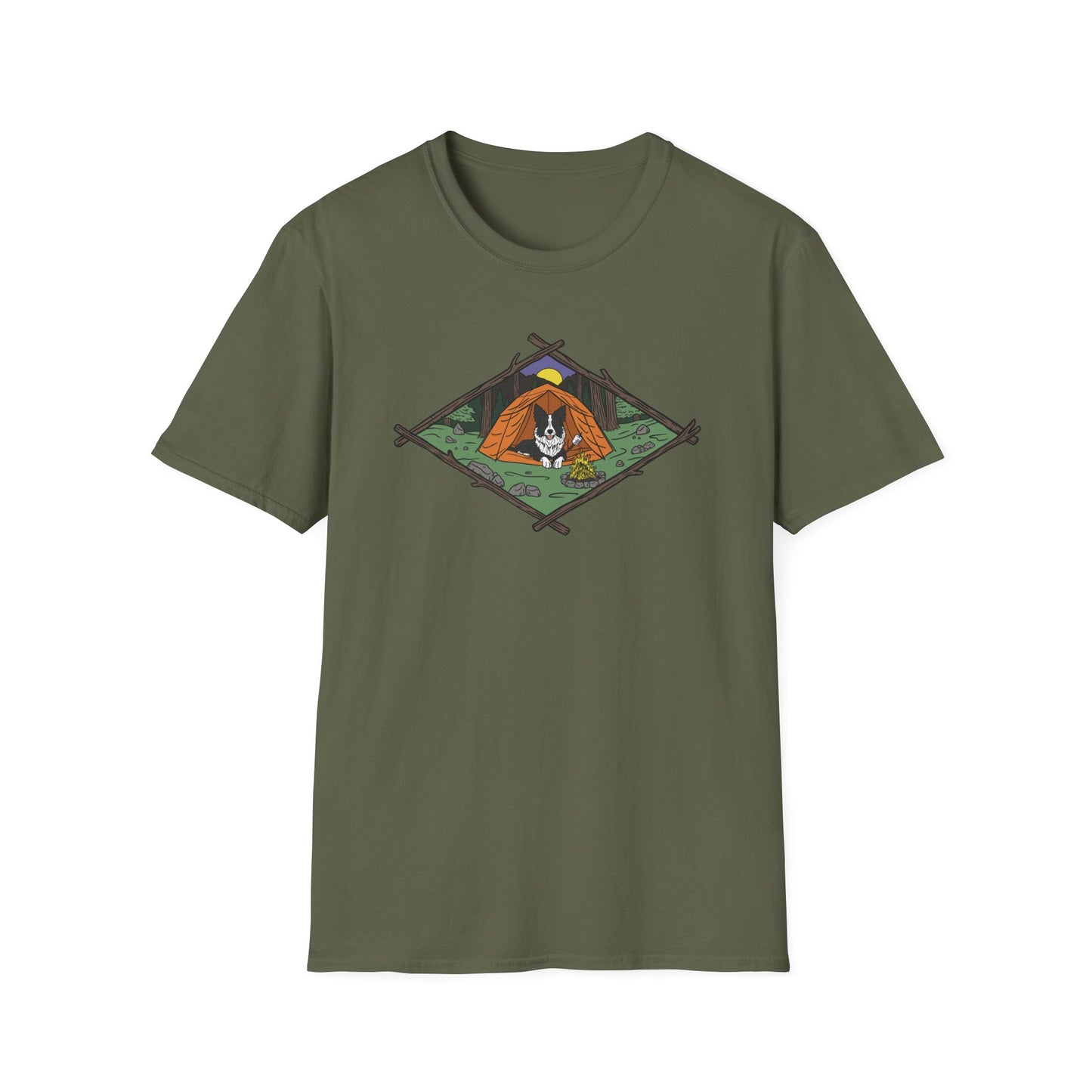 Camping Pup (Color) T-Shirt