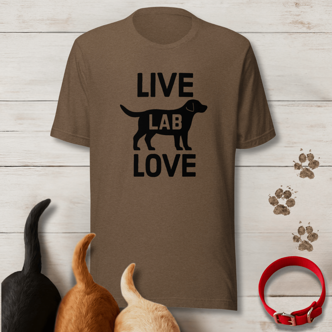 Live Lab Love T-Shirt - Tailwags Unlimited