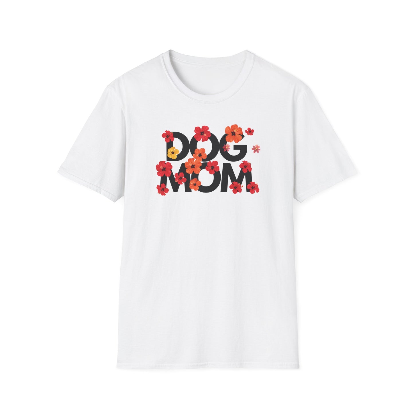 Hibiscus Dog Mom T-Shirt