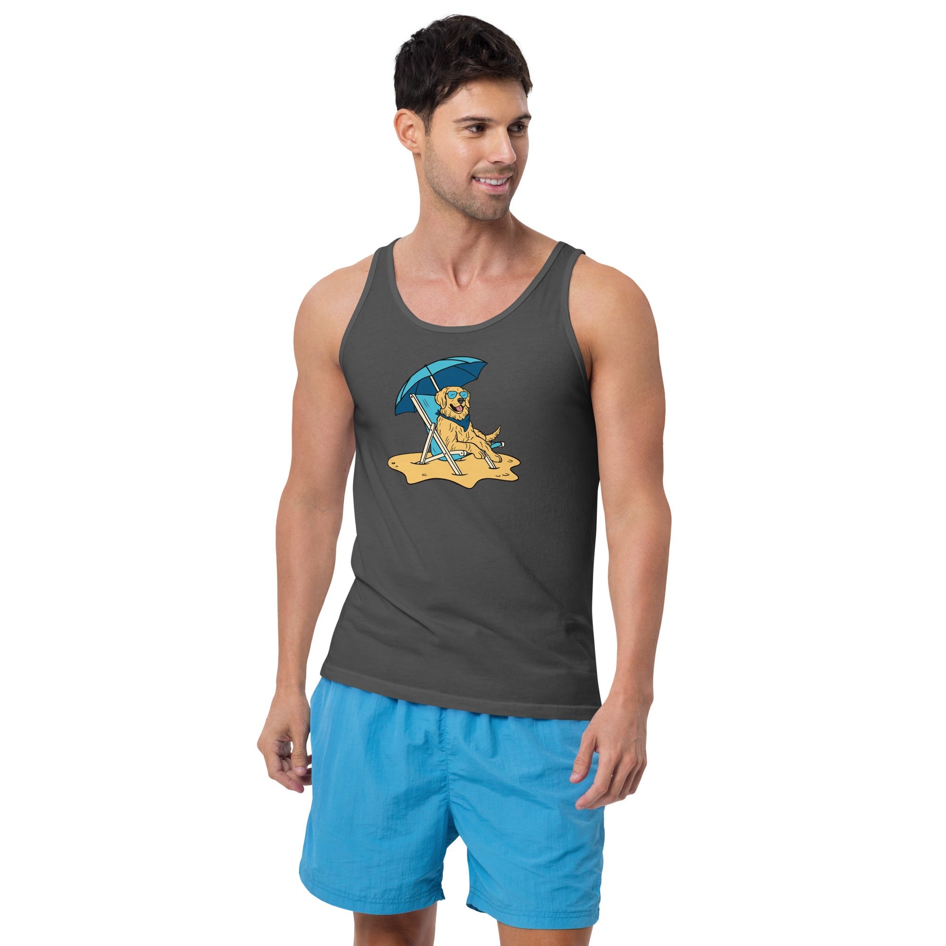 Beach Vibes Men's Tank Top - TAILWAGS UNLIMITED