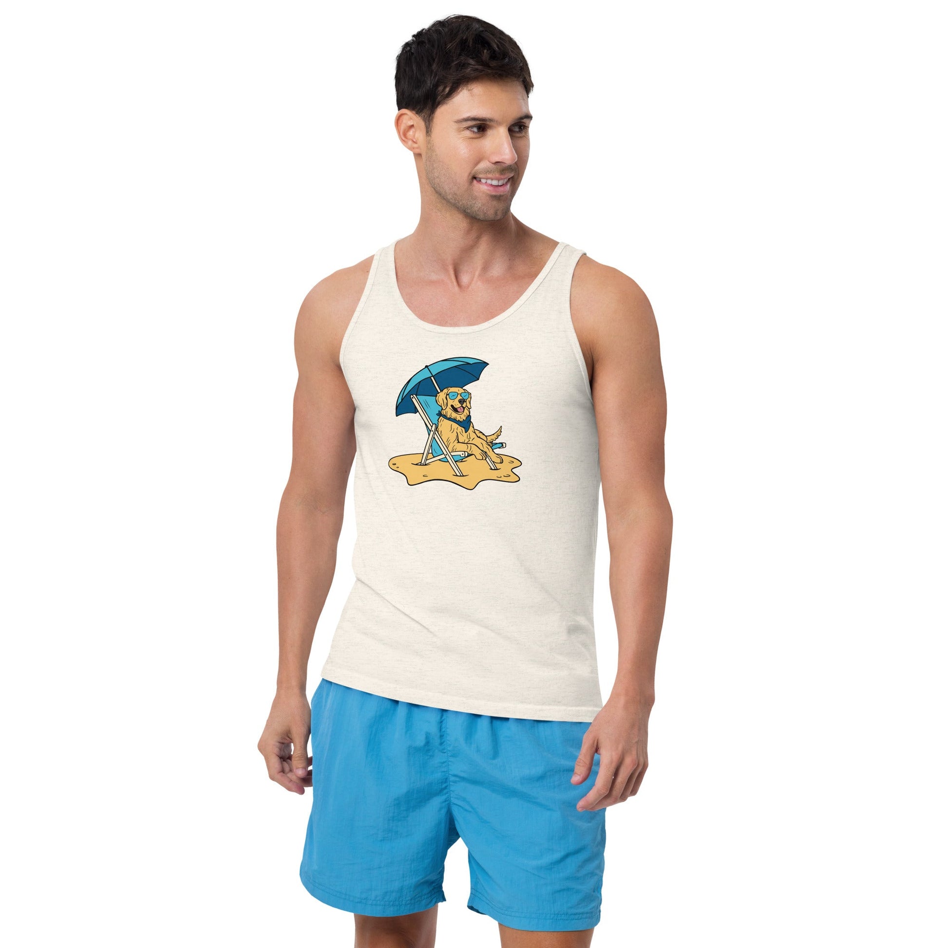 Beach Vibes Men's Tank Top - TAILWAGS UNLIMITED