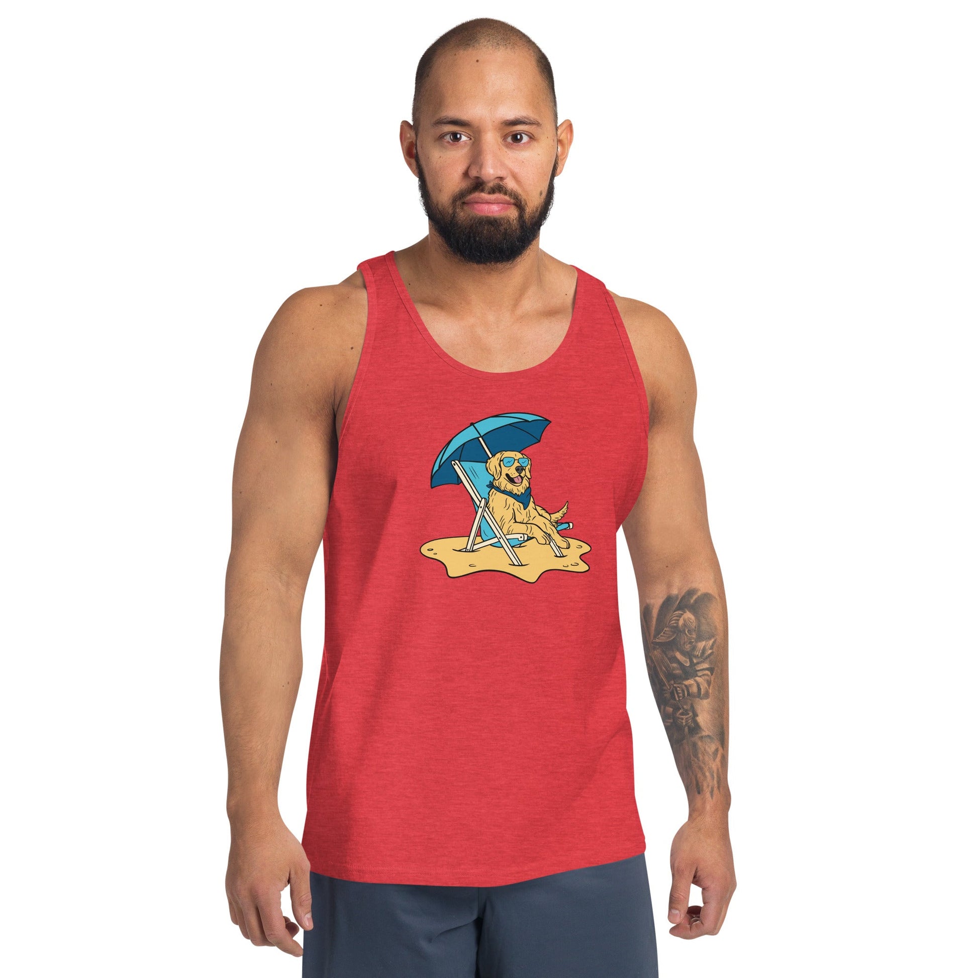 Beach Vibes Men's Tank Top - TAILWAGS UNLIMITED