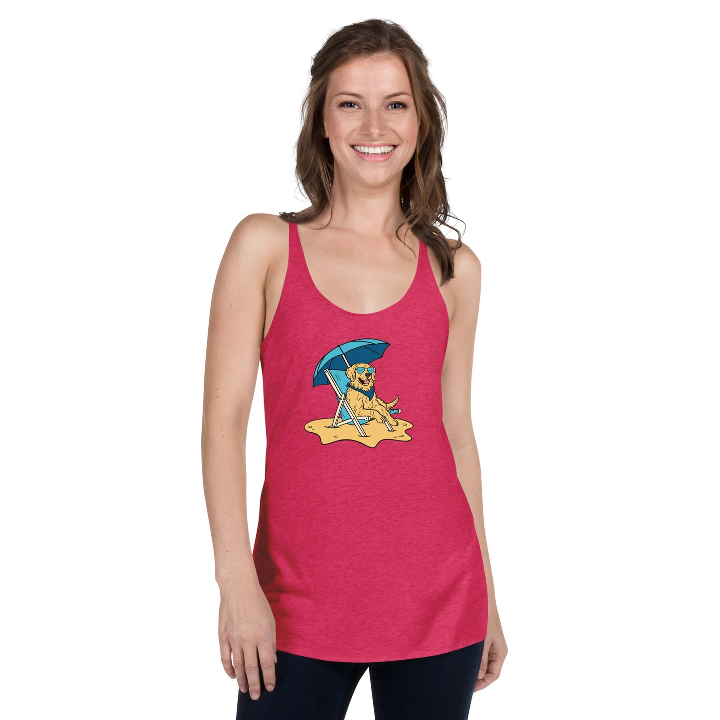 Beach Vibes Racerback Tank - TAILWAGS UNLIMITED