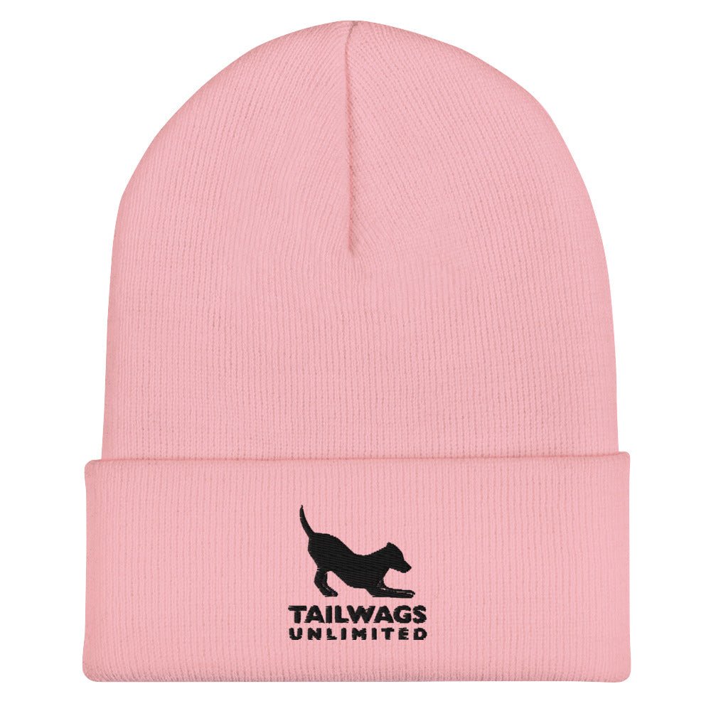 Black Logo Beanie - TAILWAGS UNLIMITED