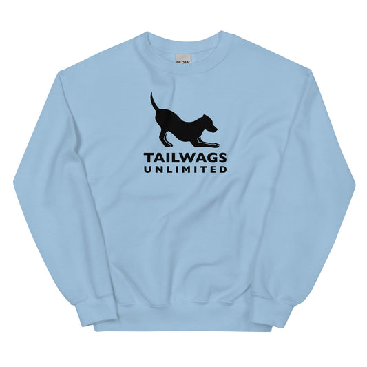 Black Logo Crewneck Sweatshirt - TAILWAGS UNLIMITED