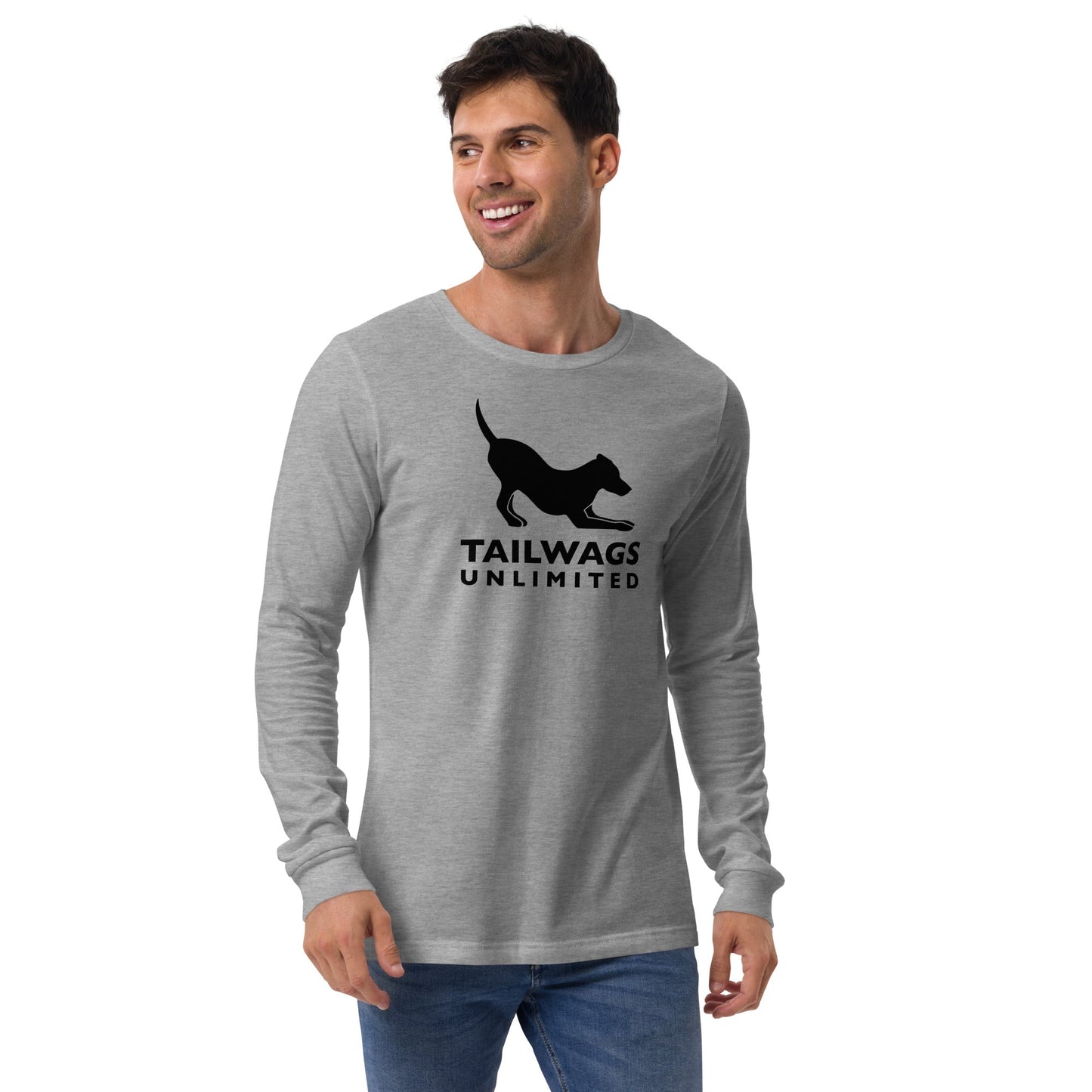 Black Logo Long Sleeve Tee - TAILWAGS UNLIMITED