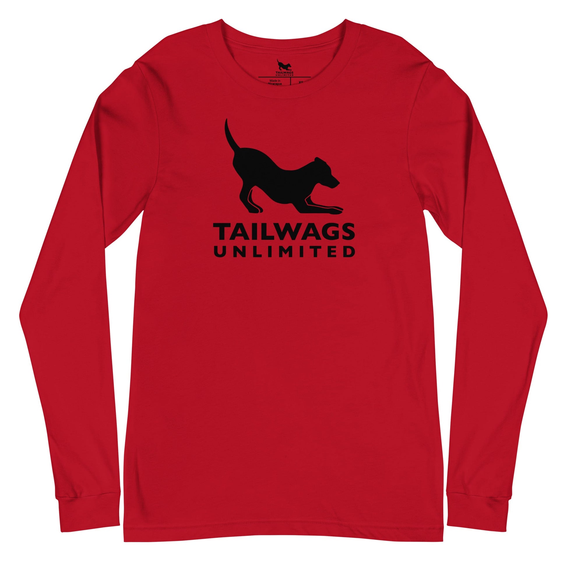 Black Logo Long Sleeve Tee - TAILWAGS UNLIMITED