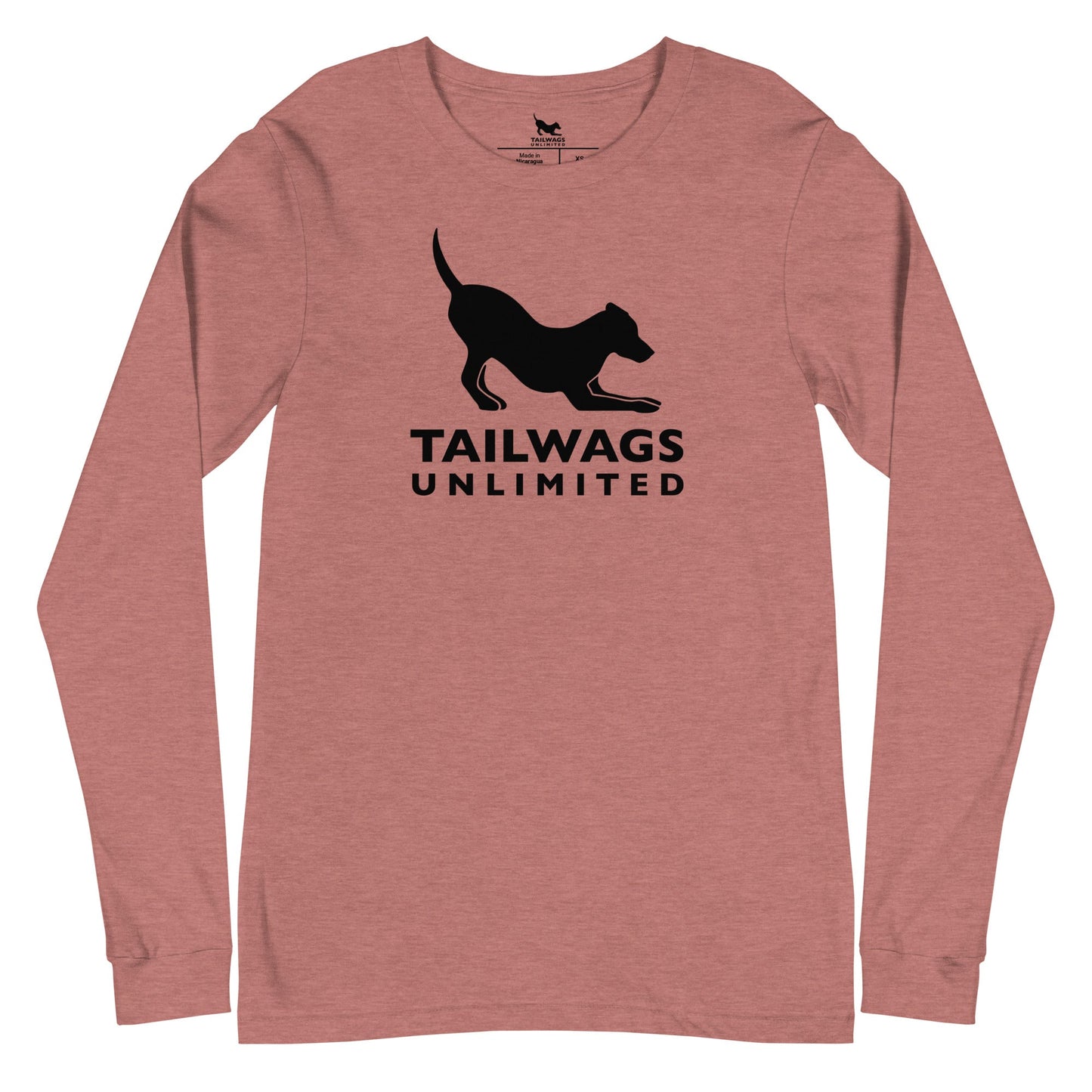 Black Logo Long Sleeve Tee - TAILWAGS UNLIMITED