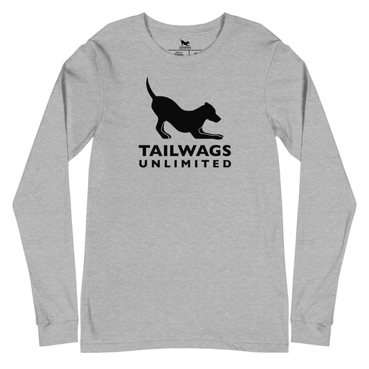 Black Logo Long Sleeve Tee - TAILWAGS UNLIMITED