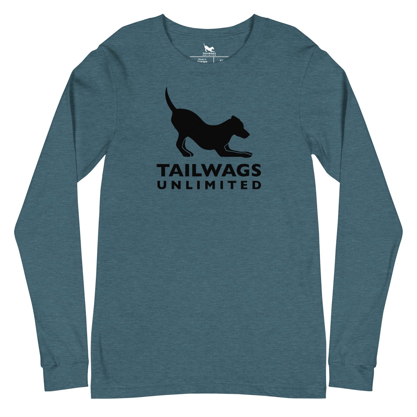 Black Logo Long Sleeve Tee - TAILWAGS UNLIMITED