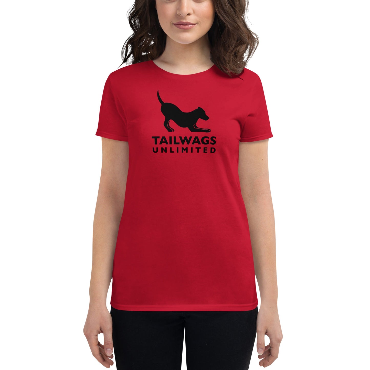 Black Logo Women's Fit T-Shirt - TAILWAGS UNLIMITED