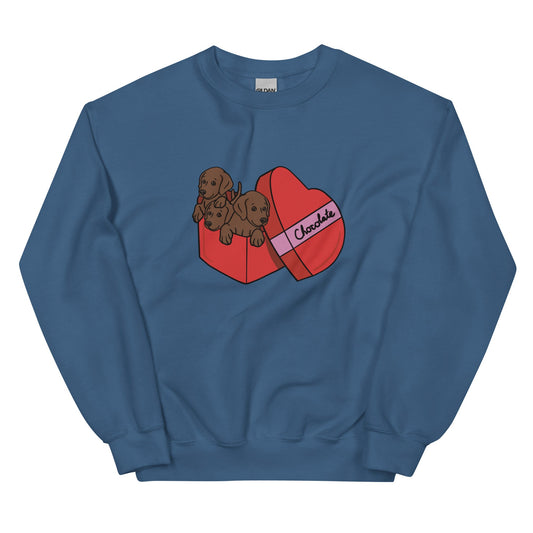 Box of Chocolates Crewneck Sweatshirt - TAILWAGS UNLIMITED