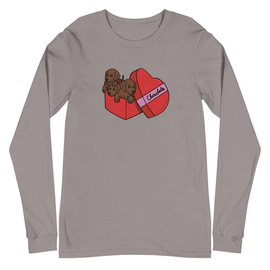 Box of Chocolates Long Sleeve Tee - TAILWAGS UNLIMITED