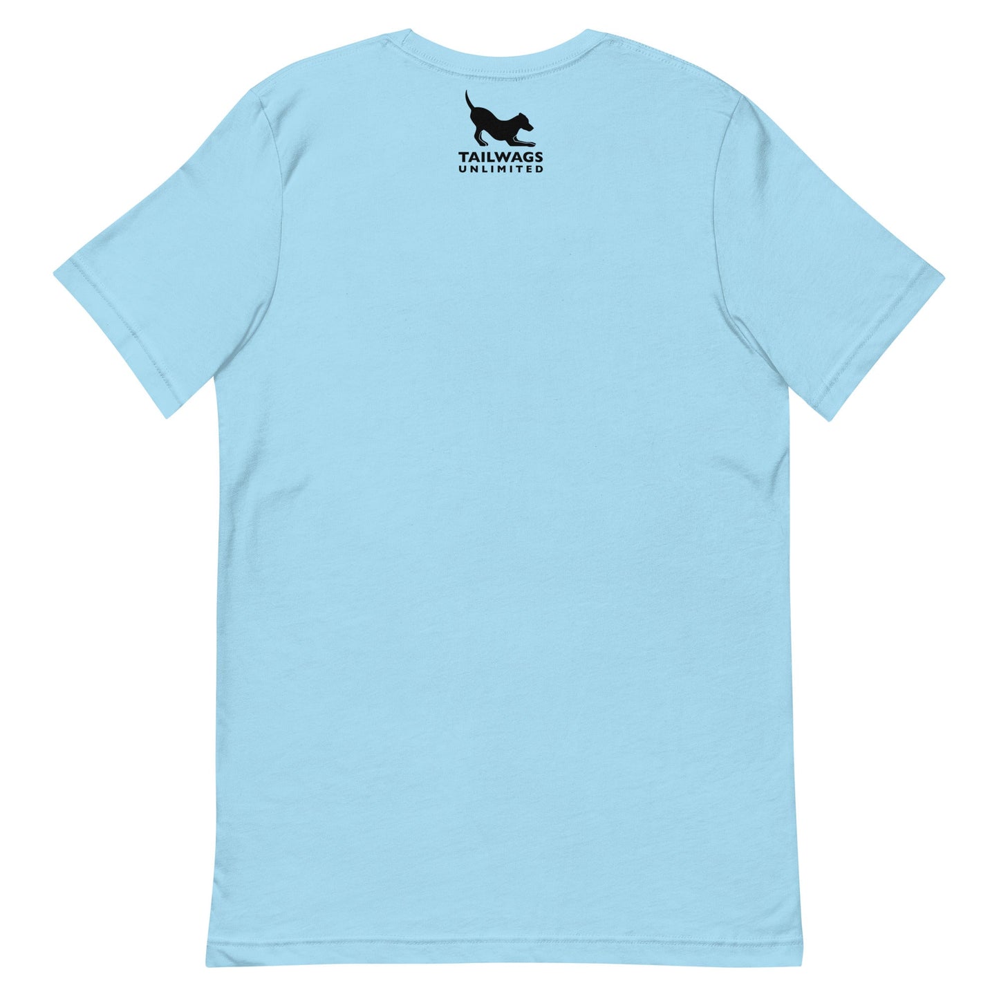 Camping Dog (Black & White) T-Shirt - TAILWAGS UNLIMITED