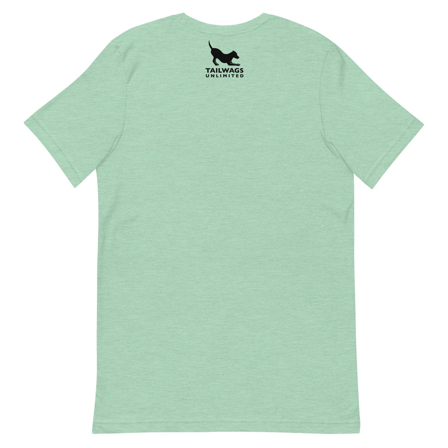 Camping Dog (Black & White) T-Shirt - TAILWAGS UNLIMITED