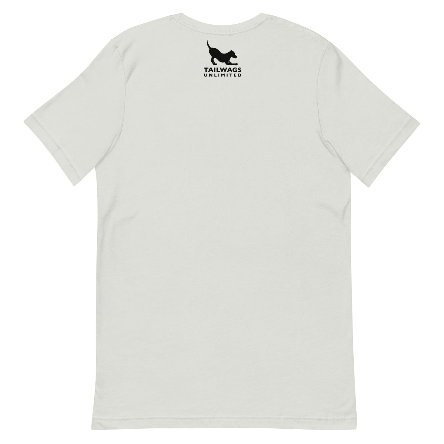 Camping Dog (Black & White) T-Shirt - TAILWAGS UNLIMITED