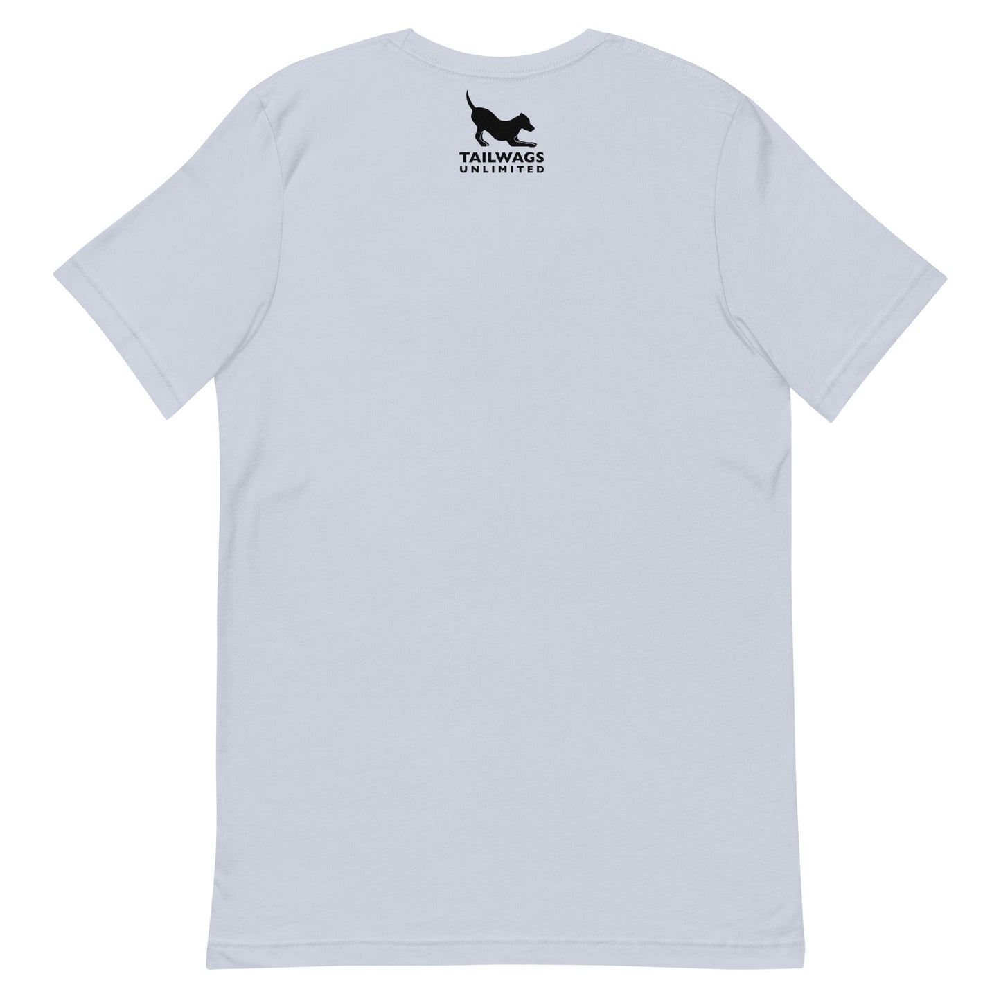 Camping Dog (Black & White) T-Shirt - TAILWAGS UNLIMITED