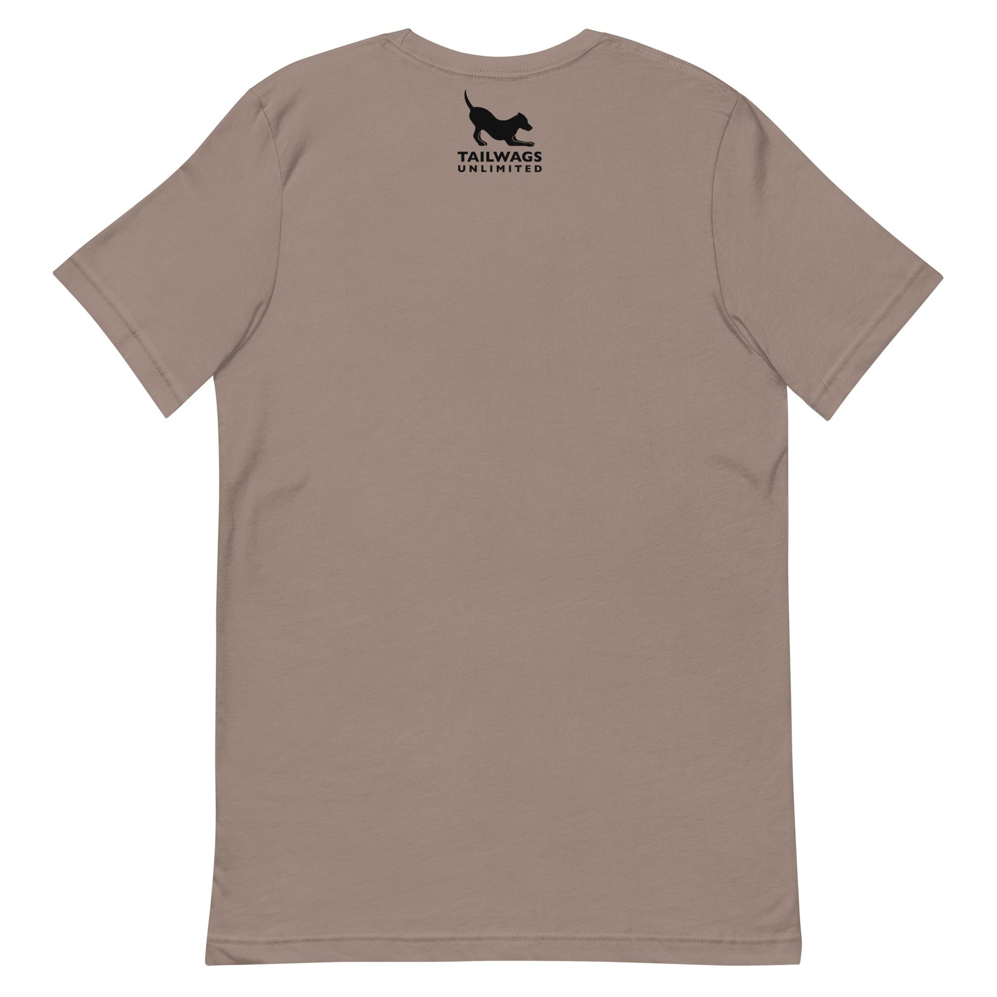 Camping Dog (Black & White) T-Shirt - TAILWAGS UNLIMITED