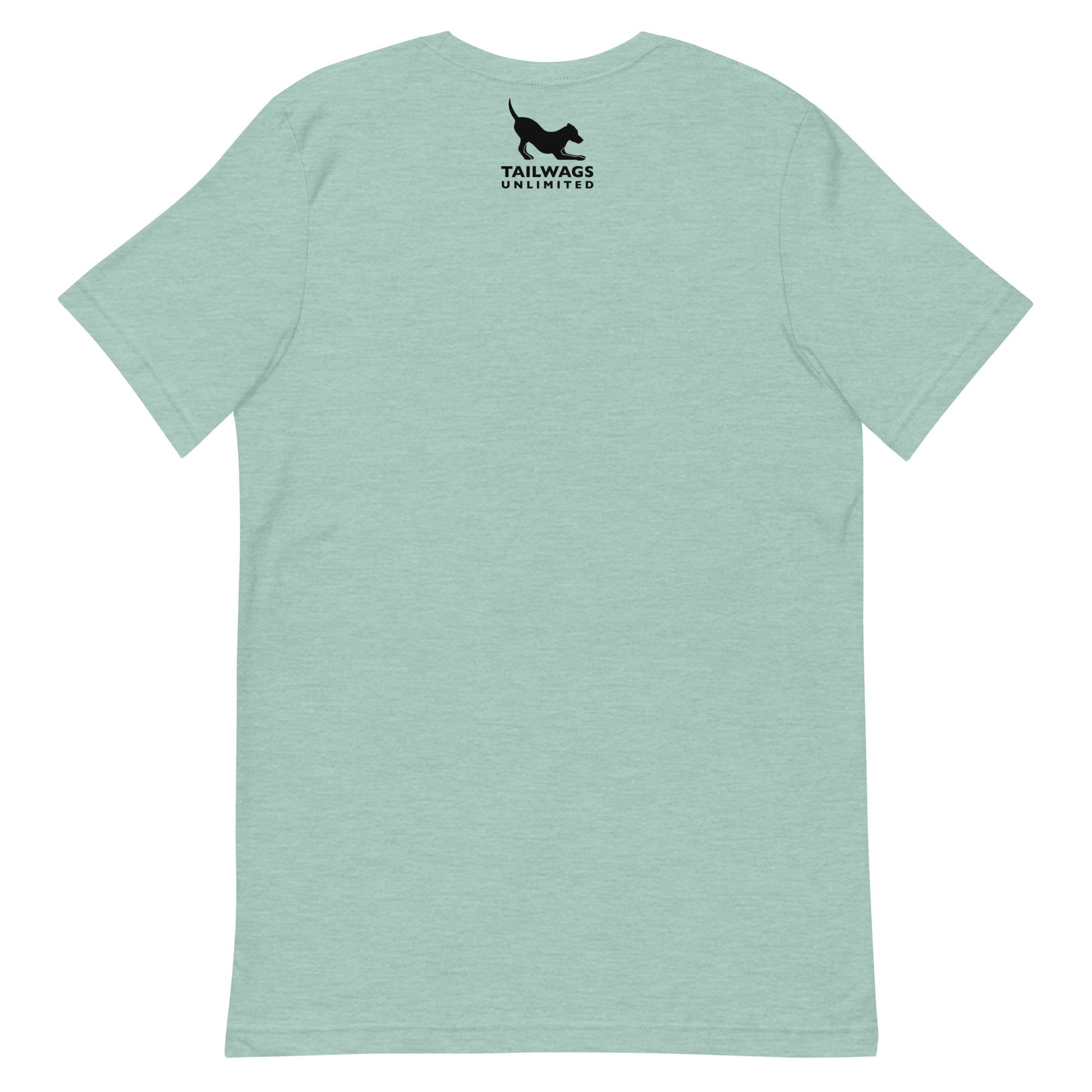 Camping Dog (Black & White) T-Shirt - TAILWAGS UNLIMITED