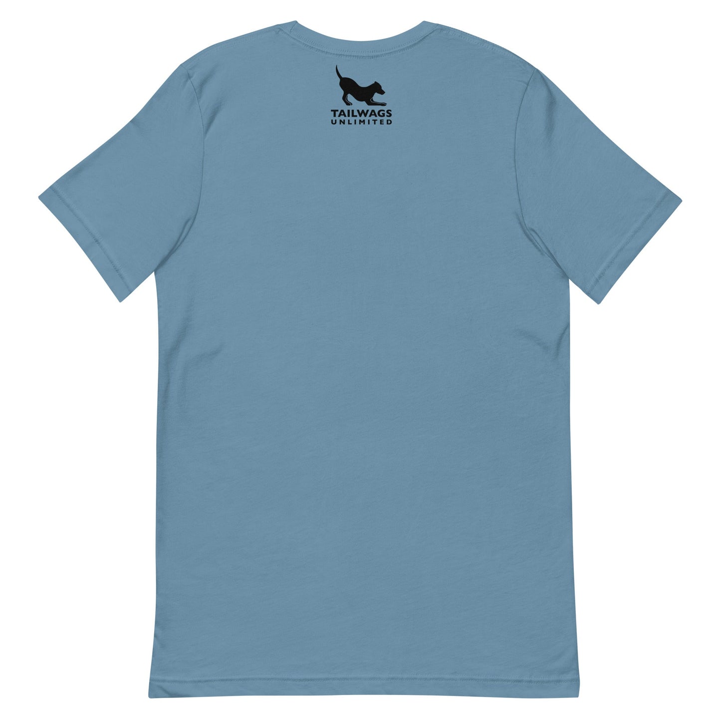 Camping Dog (Black & White) T-Shirt - TAILWAGS UNLIMITED