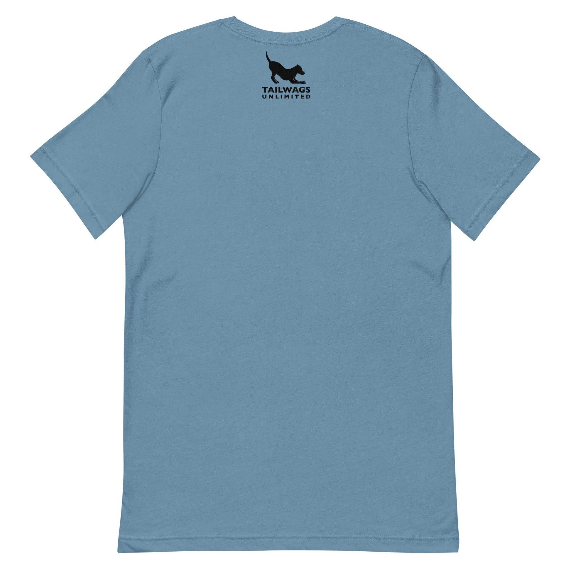 Camping Dog (Black & White) T-Shirt - TAILWAGS UNLIMITED