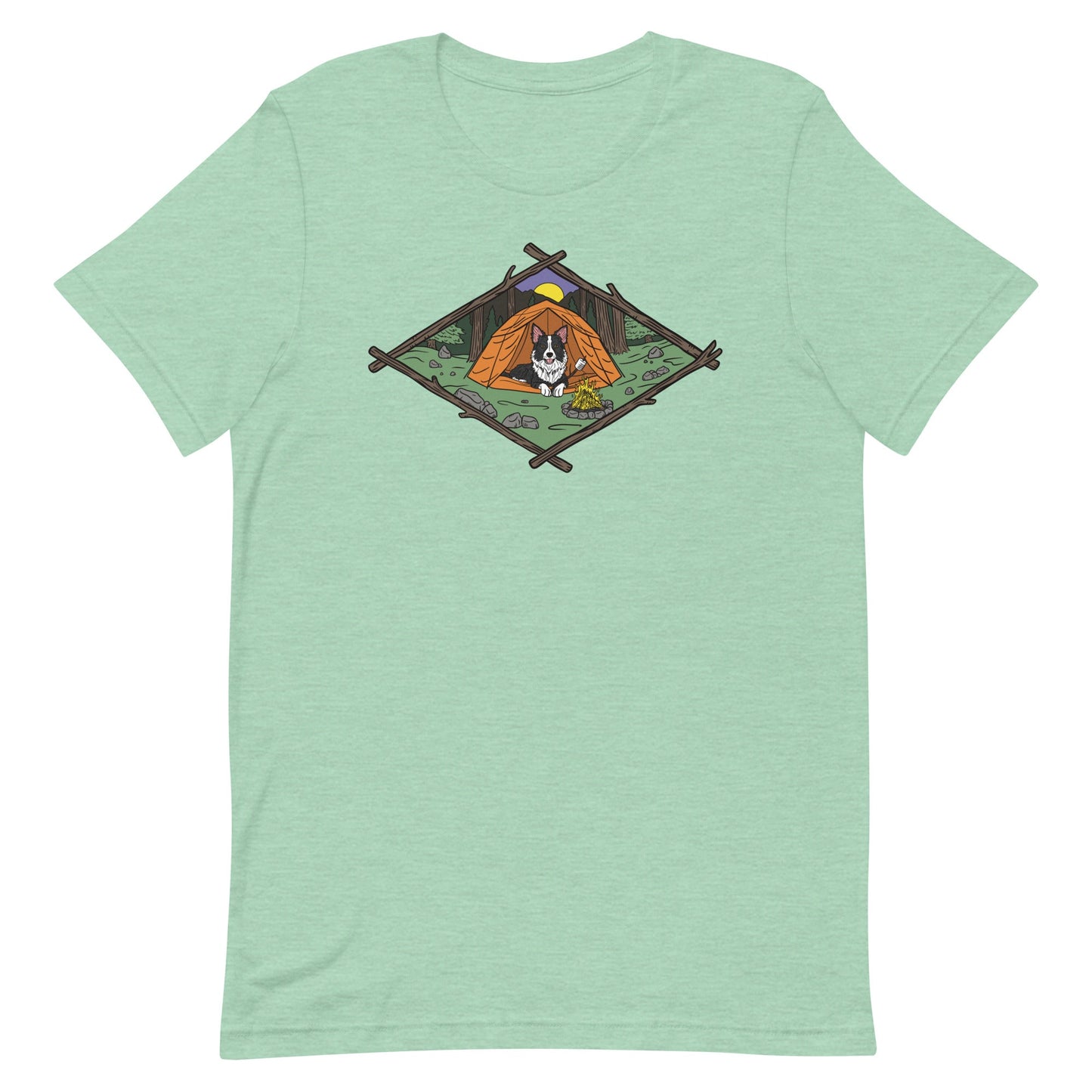 Camping Dog (Color) T - Shirt - TAILWAGS UNLIMITED