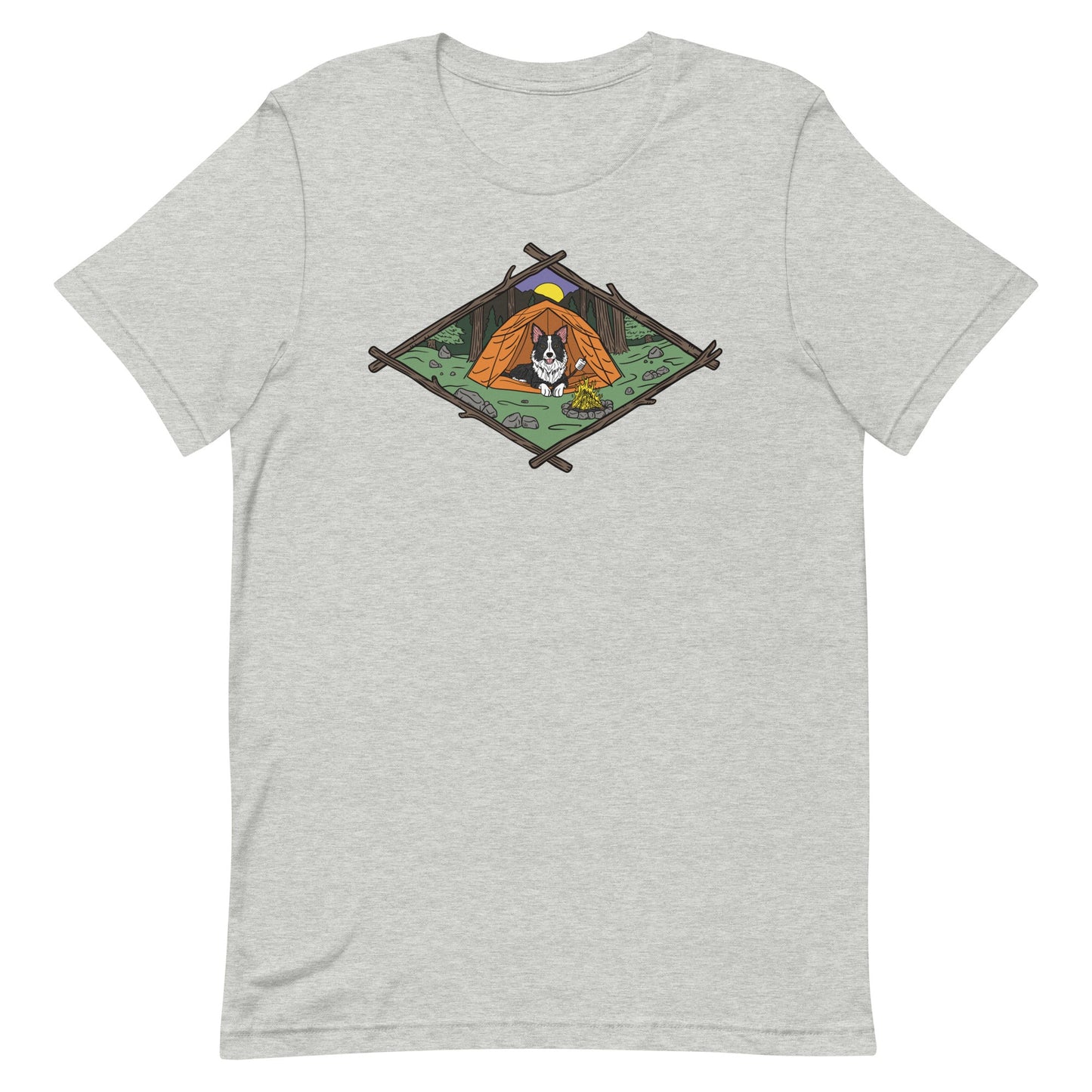 Camping Dog (Color) T - Shirt - TAILWAGS UNLIMITED